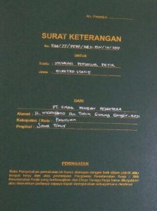 Pembuatan izin penangkal petir