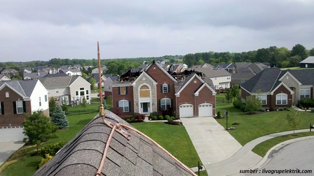 apa yang terjadi jika rumah tidak dipasang penangkal petir